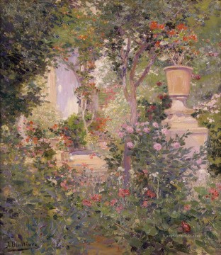  blumen - El Jardin del Autor Jose Benlliure y Gil impressionistische Blumen